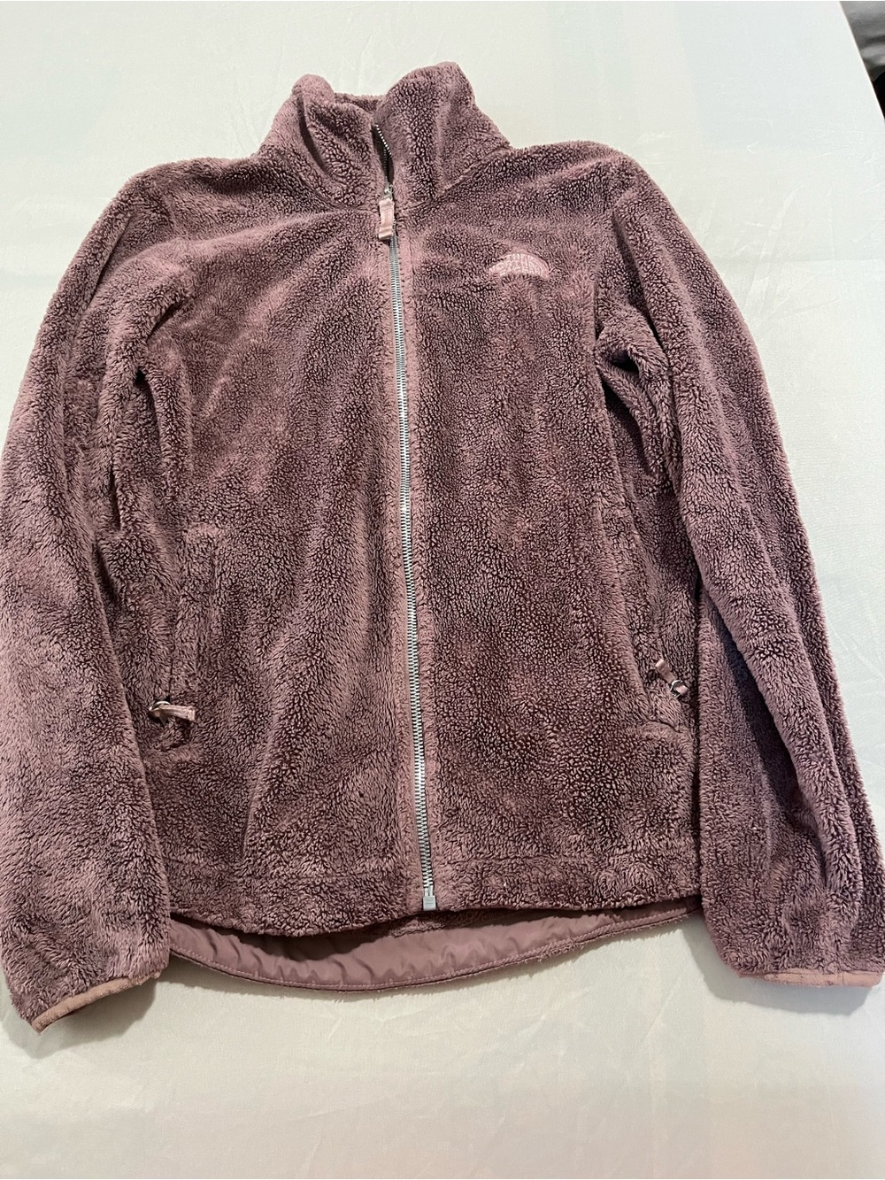 The North Face Plush Full-Zip Teddy Jacket - Mauve Pink Women’s Size XS